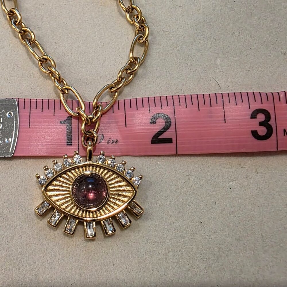 Evil Eye Layered Necklace - Picture 5 of 6
